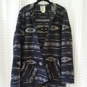 Tulle Southwest Style Open Cardigan Coat